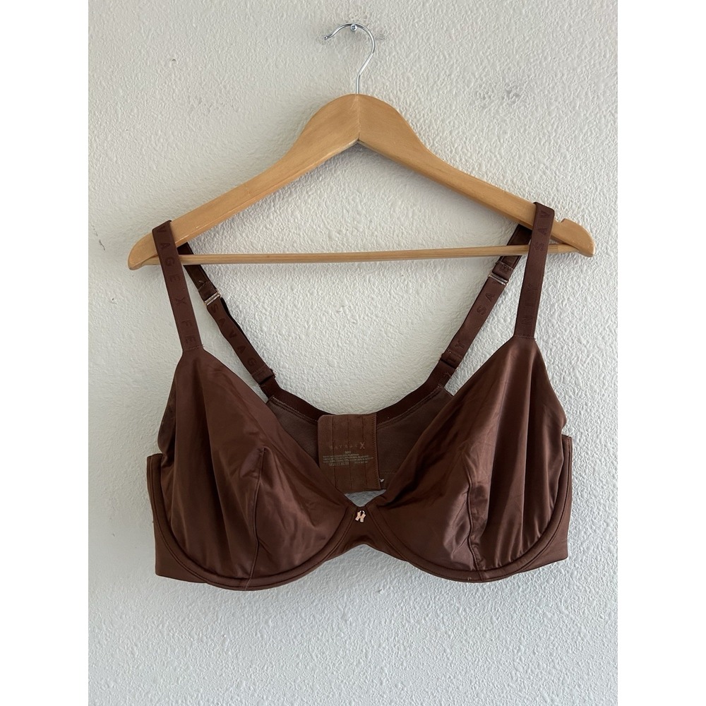 Savage X Fenty Women's Brown Underwire Bra 38G Lightweight Intimately